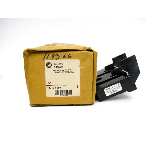 ALLEN BRADLEY 1494V-FS60 SER. A 600V 60A (PKG OF 2) (BR/WH) NSMP