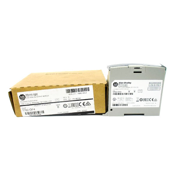 ALLEN BRADLEY 1762-OF4 SER. B F/W 1.1 24VDC 0.165A REV. D NSMP