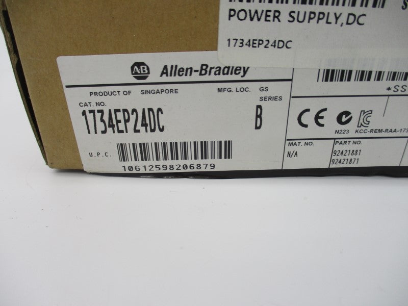 ALLEN BRADLEY 1734-EP24DC SER. B 24VDC 10A REV. A01 NSMP