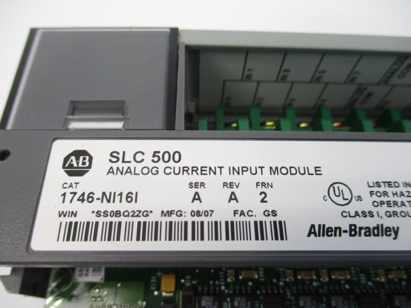 ALLEN BRADLEY 1746-NI16I SER. A F/W 2 REV. A NSNP