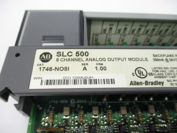 ALLEN BRADLEY 1746-NO8I SER. A F/W 1.00 24VDC NSNP