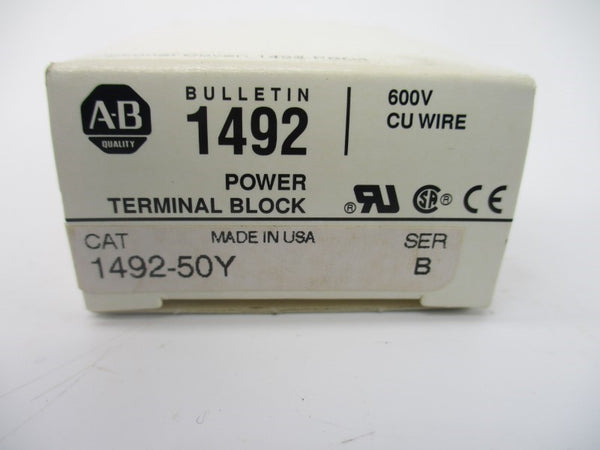 ALLEN BRADLEY 1492-50Y SER. B 600V (WH) NSMP