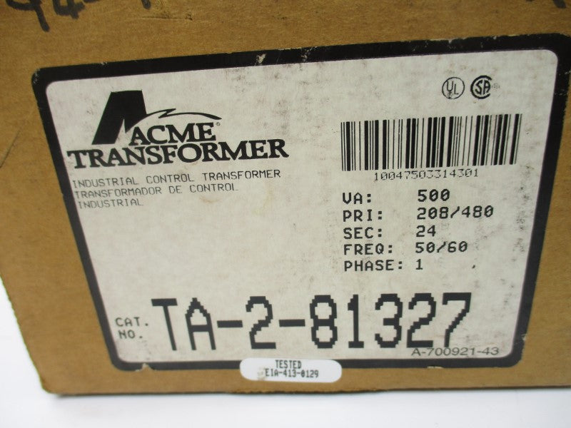 ACME TA-2-81327 208/480V NSMP