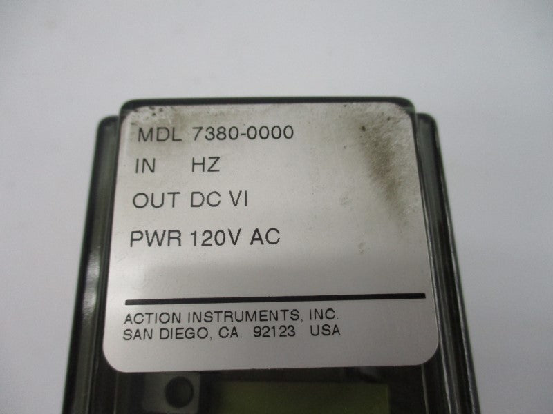 ACTION INSTRUMENTS 7380-0000 120VAC UNMP