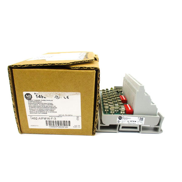 ALLEN BRADLEY 1492-AIFM16-F-3 SER. C 10-30VDC (BR/WH) NSMP