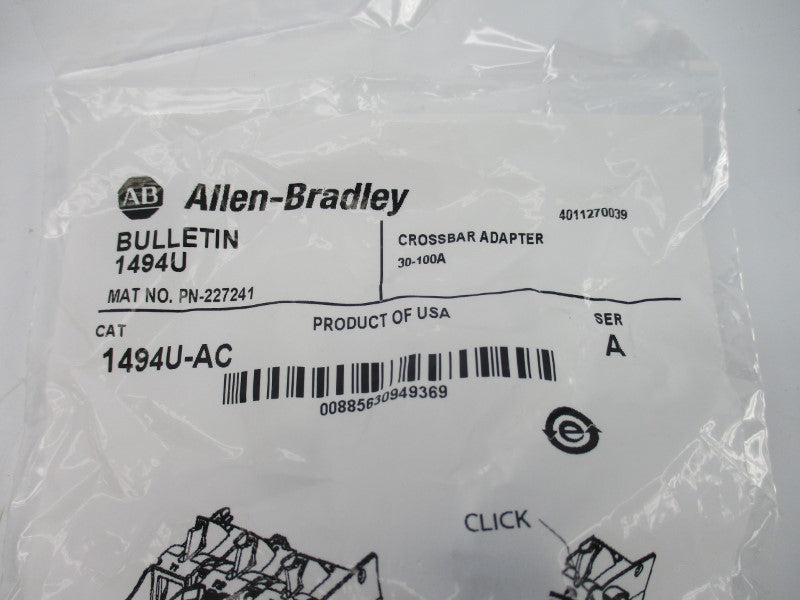ALLEN BRADLEY 1494U-AC SER. A 20-100A NSMP