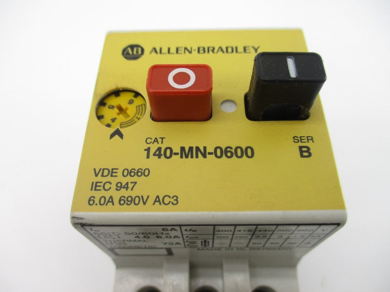 ALLEN BRADLEY 140-MN-0600 SER. B 690V 6.0A NSNP