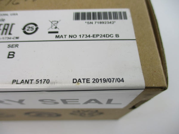 ALLEN BRADLEY 1734-EP24DC SER. B DATE: 2019 NSFS