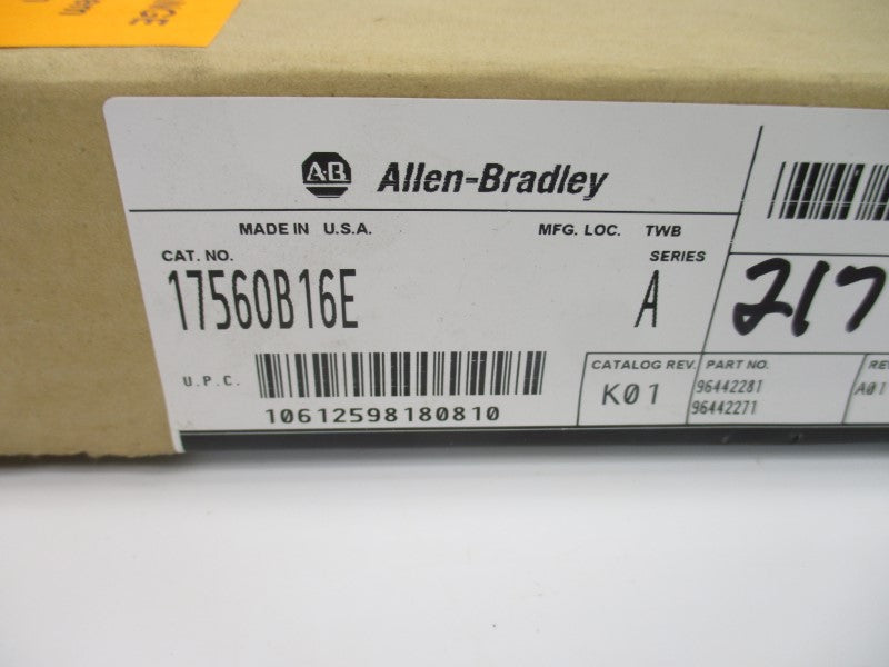 ALLEN BRADLEY 1756-OB16E SER. A F/W 2.4 DATE: 2005 NSFS