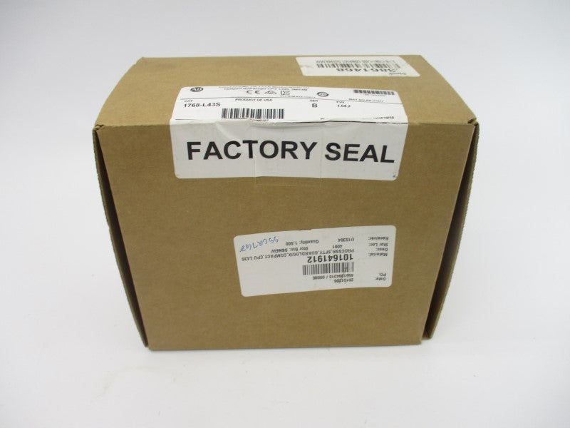 ALLEN BRADLEY 1768-L43S SER. B F/W 1.04.2 DATE: 2019 NSFS