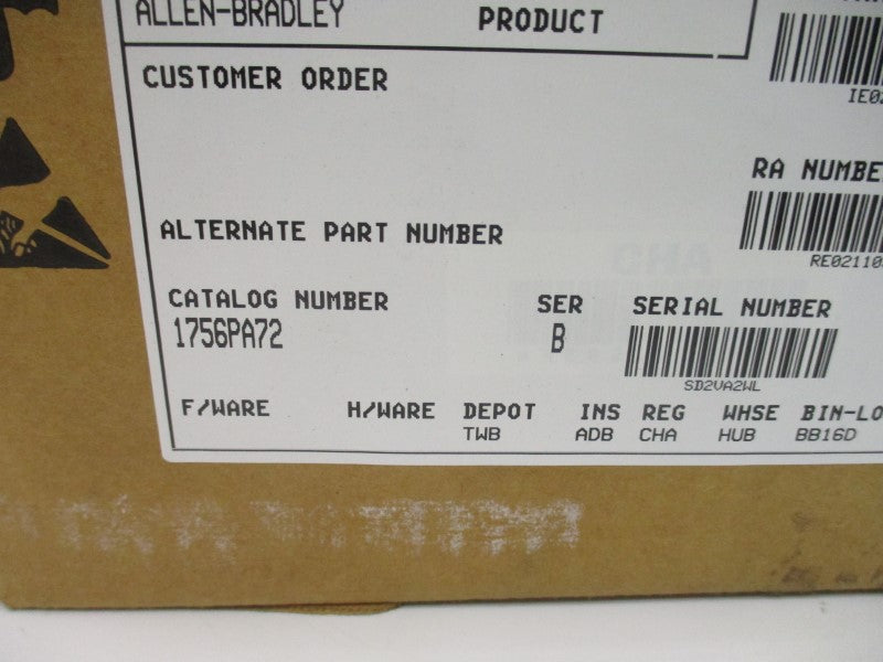 ALLEN BRADLEY 1756-PA72 SER. B REMAN