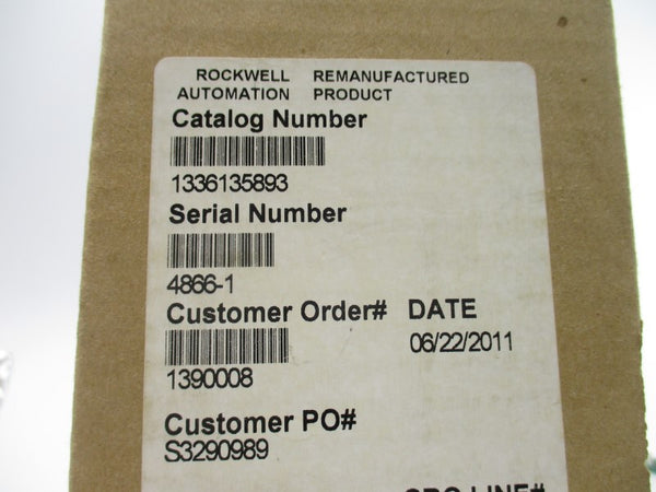 ALLEN BRADLEY 1336135893 REMAN