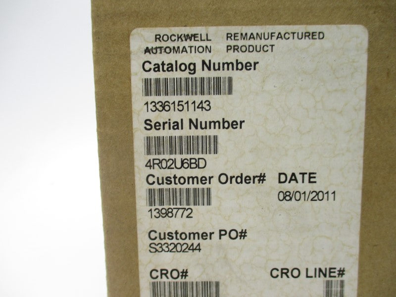 ALLEN BRADLEY 1336151143 REMAN