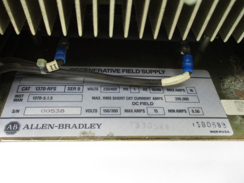 ALLEN BRADLEY 1370-RFS SER. B 230/460V 16A UNMP