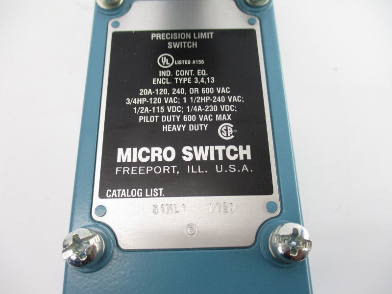 MICRO SWITCH 51ML1 600VAC 20A NSNP