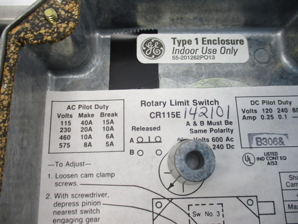 GENERAL ELECTRIC CR115E142101 600VAC 0.25A  NSNP