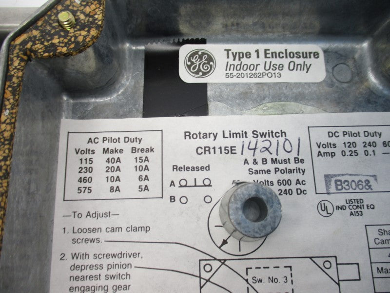 GENERAL ELECTRIC CR115E142101 600VAC 0.25A  NSNP