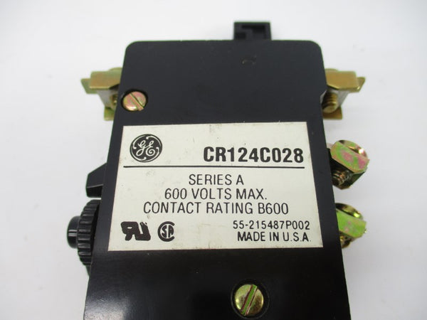 GENERAL ELECTRIC CR124C028 SER. A 600V NSNP