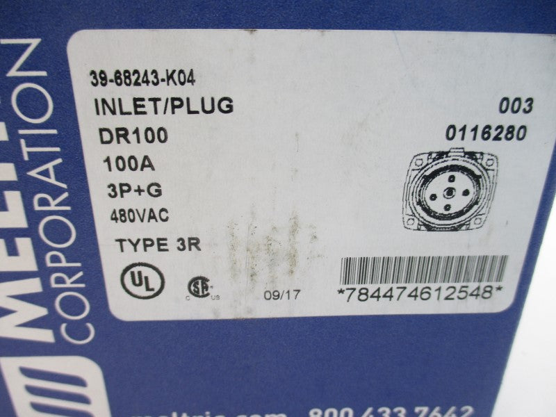 MELTRIC 39-68243-K04 DR100 480VAC 100A NSMP