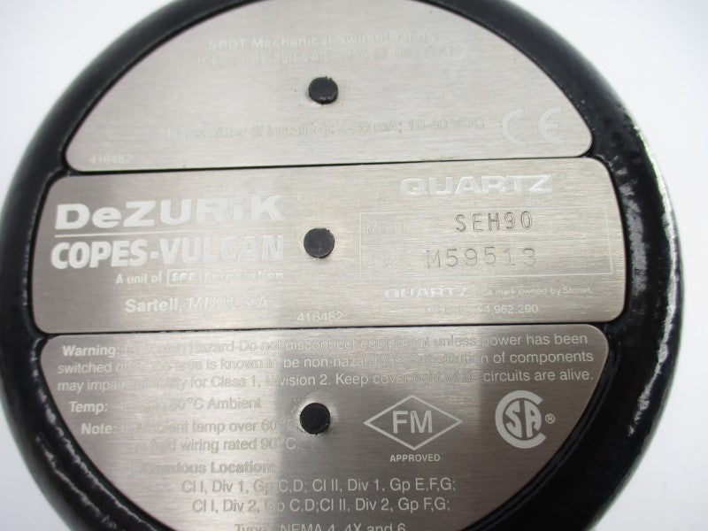 DEZURIK SEH90 125/250VAC 10A NSNP