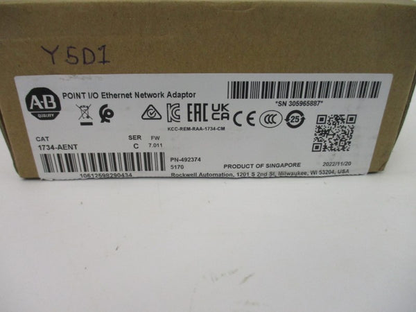 ALLEN BRADLEY 1734-AENT SER. C F/W 7.011 24VDC 10A NSMP