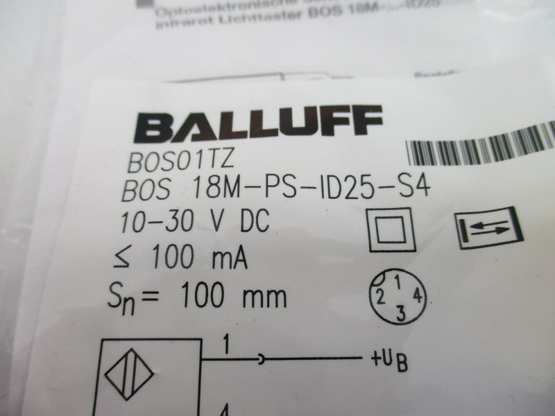 BALLUFF BOS18M-PS-ID25-S4 BOSO1TZ 10-30VDC NSMP