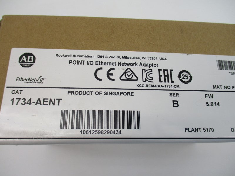 ALLEN BRADLEY 1734-AENT SER. B F/W 5.014 DATE: 2017 NSFS