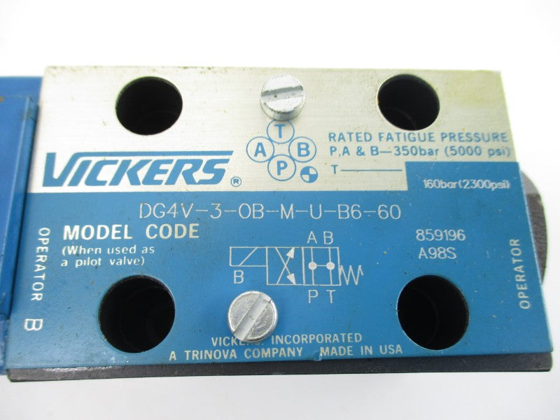 VICKERS DG4V30BMUB660 859196 110/120V 5000PSI NSNP