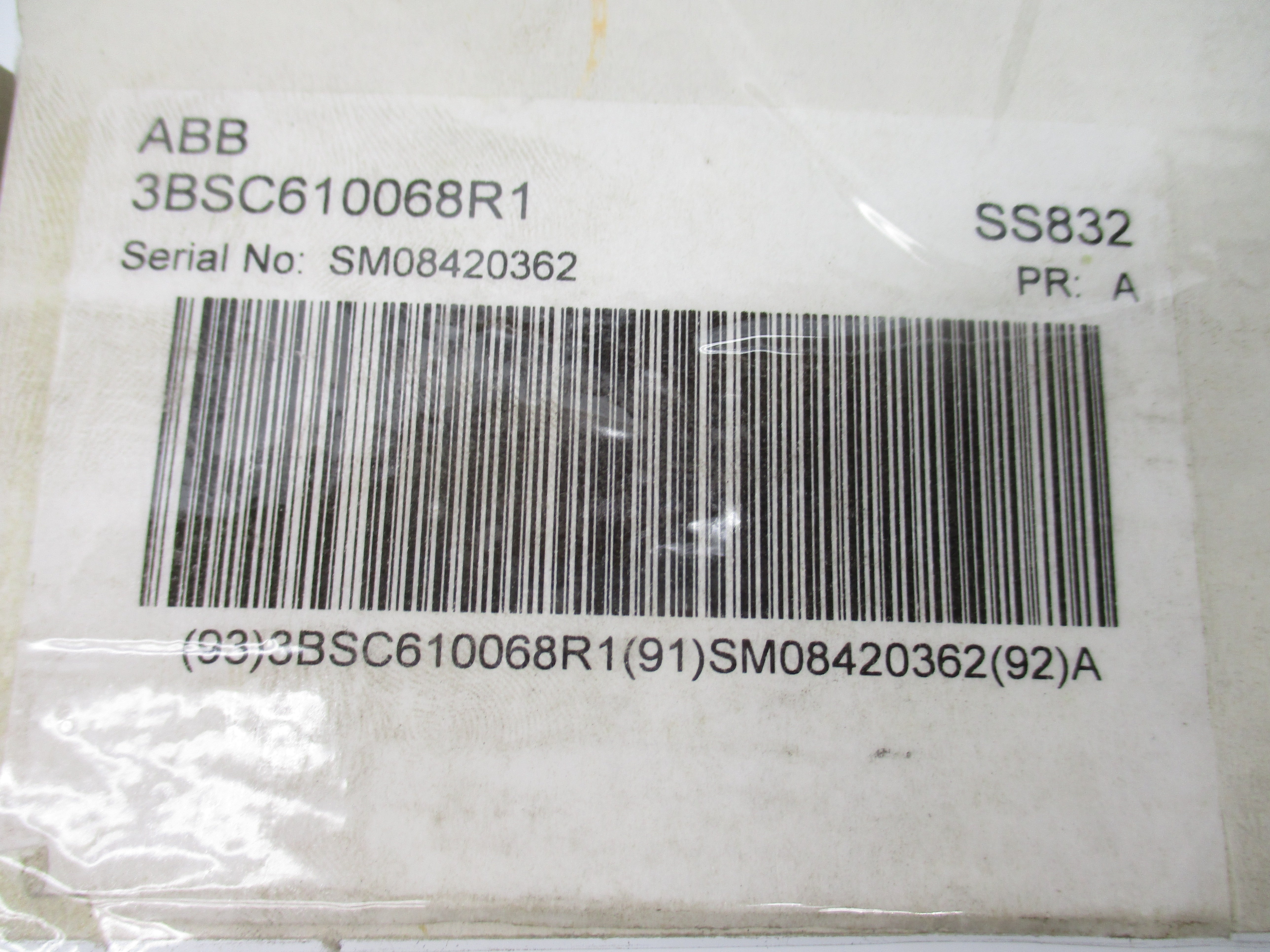 ABB 3BSC610068R1 SS832 NSFS