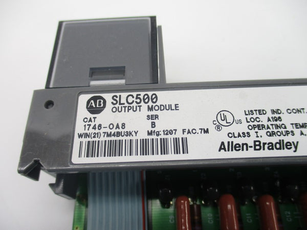 ALLEN BRADLEY 1746-OA8 SER. B 85-265VAC 1.0A (NO DOOR) NSNP