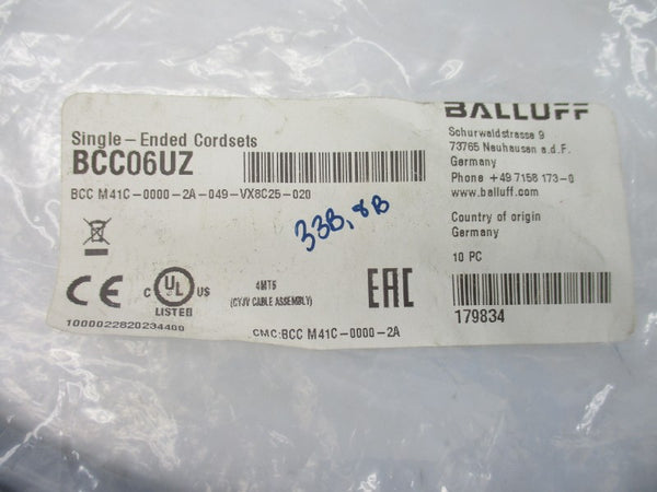 BALLUFF BCCM41C-0000-2A-049-VX8C25-020 BCC06UZ NSMP