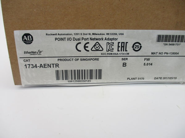 ALLEN BRADLEY 1734-AENTR SER. B F/W 5.014 NSMP