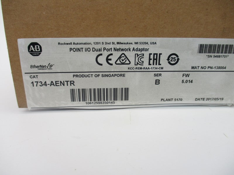 ALLEN BRADLEY 1734-AENTR SER. B F/W 5.014 NSMP