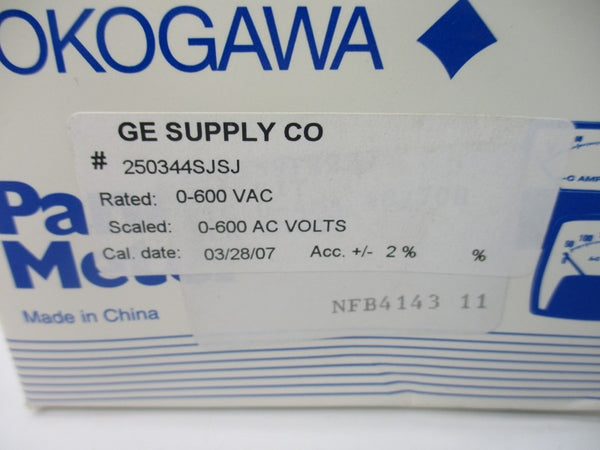 YOKOGAWA 250344SJSJ 0-600VAC NSMP