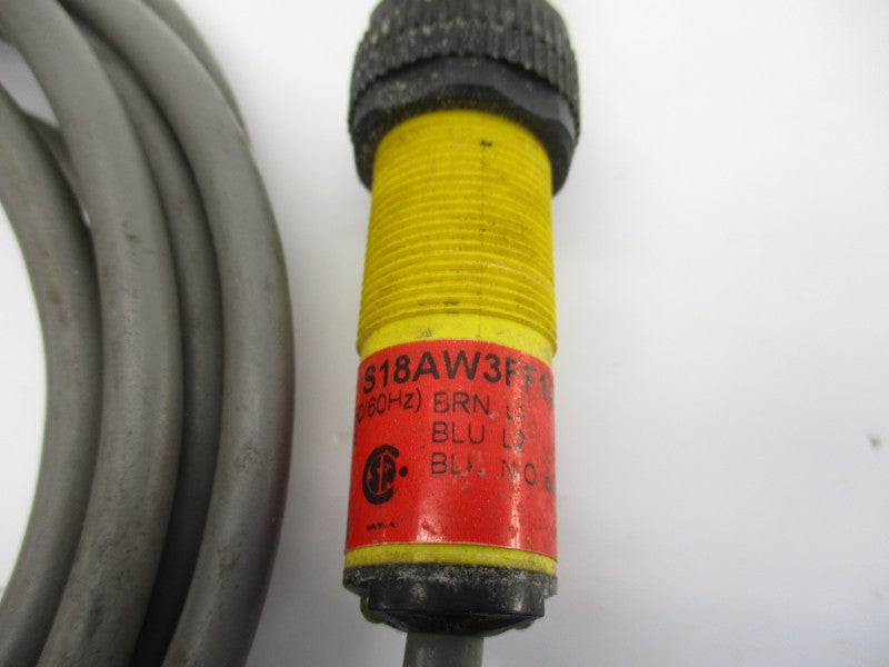 BANNER ENGINEERING S18AW3FF100 20-250V UNMP