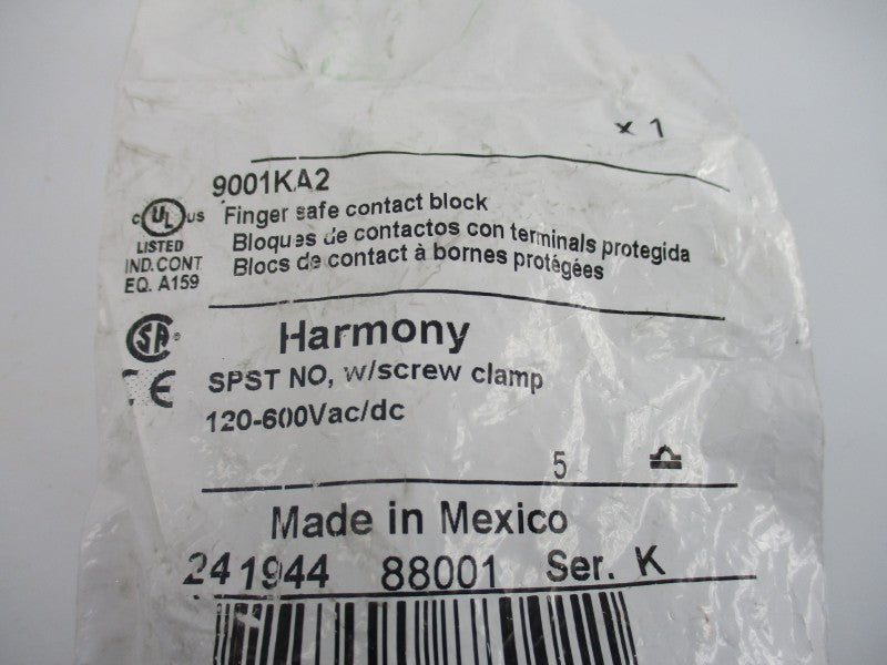 SCHNEIDER ELECTRIC 9001KA2 SER. K 120-600VAC/DC NSMP