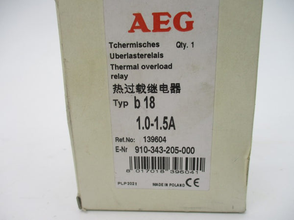 AEG 910-343-205-000 B18K 1.0-1.5A NSMP