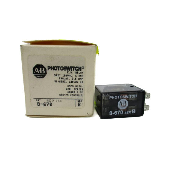 ALLEN BRADLEY 8-670 SER. B 24VDC (WH) NSMP