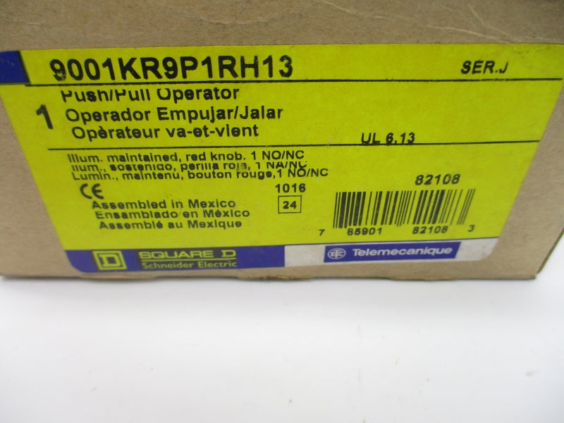 SQUARE D 9001KR9P1RH13 SER. J 110/120V NSMP