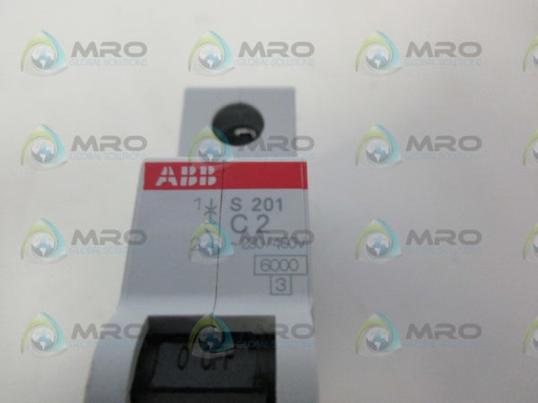 ABB S201-C2 CIRCUIT BREAKER 2A UNMP