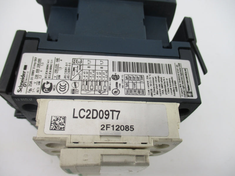 SCHNEIDER ELECTRIC LC2D09T7 480V 25A NSNP