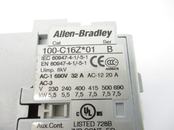ALLEN BRADLEY 100-C16ZJ01 SER. B 24VDC 32A NSNP