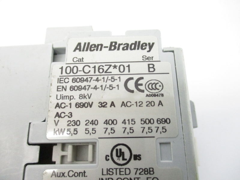 ALLEN BRADLEY 100-C16ZJ01 SER. B 24VDC 32A NSNP