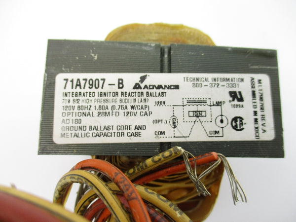 ADVANCE 71A7907-B 120V 1.60A NSNP