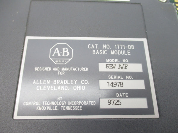 ALLEN BRADLEY 1771-DB REV A/F UNMP