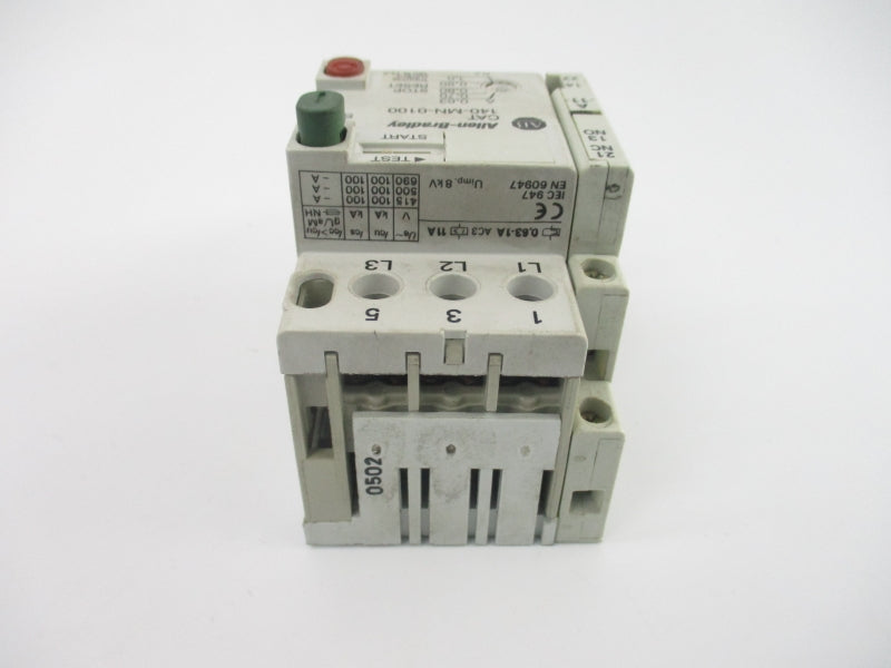 ALLEN BRADLEY 140-MN-0100 SER. D 600V 0.63-1.0A (AS PICTURED) NSNP