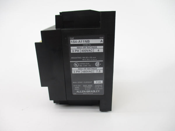 ALLEN BRADLEY 154-A11NB SER. B 380/460VAC 7.5A (BR/WH) NSMP