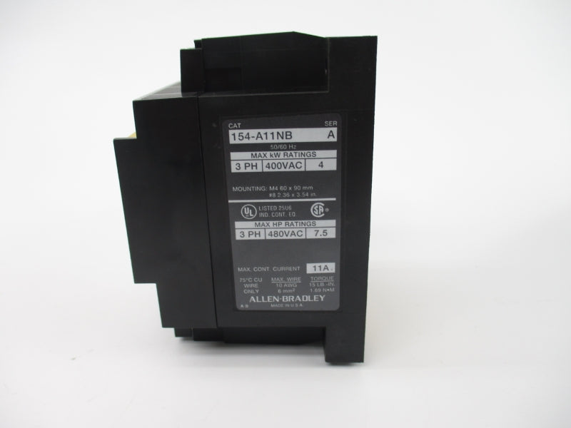 ALLEN BRADLEY 154-A11NB SER. B 380/460VAC 7.5A (BR/WH) NSMP