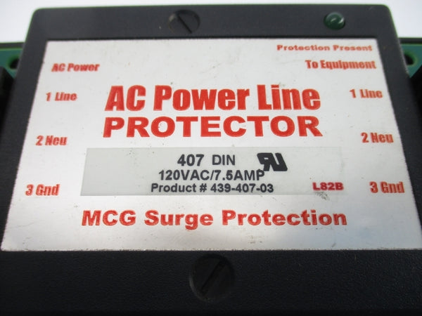 AC POWER LINE 439-407-03 407DIN 120VAC 7.5A NSNP