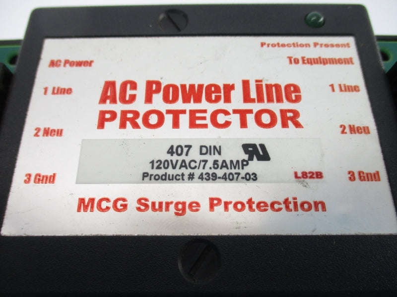 AC POWER LINE 439-407-03 407DIN 120VAC 7.5A NSNP